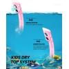 imageOutdoorMaster Marlin Kids Snorkel Set Adjustable Strap Dry Top Diving Mask AntiFog Snorkeling Mask Gear Kids Swimming Goggles for Boys and Girls Age 614Pink