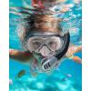 imageOutdoorMaster Marlin Kids Snorkel Set Adjustable Strap Dry Top Diving Mask AntiFog Snorkeling Mask Gear Kids Swimming Goggles for Boys and Girls Age 614Black