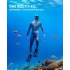 imageOutdoorMaster Mobula Snorkeling Gear for Adults Diving Mask and Snorkel Set with Tempered Glass AntiFog TOP Dry Snorkel for Diving Snorkeling SwimmingBlack
