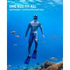 imageOutdoorMaster Mobula Snorkeling Gear for AdultsMask Fins Snorkel Set with Panoramic View AntiFog Dry Top Scuba Gear for Swimming Snorkeling DivingBlue Black