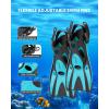 imageOutdoorMaster Mobula Snorkeling Gear for AdultsMask Fins Snorkel Set with Panoramic View AntiFog Dry Top Scuba Gear for Swimming Snorkeling DivingGreen Black