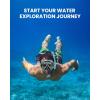 imageOutdoorMaster Mobula Snorkeling Gear for AdultsMask Fins Snorkel Set with Panoramic View AntiFog Dry Top Scuba Gear for Swimming Snorkeling DivingGreen Black