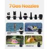 imageOutdoorMaster The Cachalot 2 Paddle Board Pump 20PSI High Pressure SUP Air Pump Dual Stage Inflation ampamp AutoOff Deflation Function 12V DC Car Connector for Inflatable SUP Boards Nonrechargeable