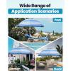 imageOutdoorMaster Updated DualFold Beach Umbrellas for Sand with Sandbag ampamp Anchor 65ft Adjustable Umbrella for Beach Heavy Duty Wind Portable UPF50 Sunshade with Carry Bag for Patio Navy StripedB02 New VersionBlueWhite Striped with Cup Holder