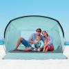 imageOutdoorMaster Beach Tent for 34 Person  Easy Setup and Portable Beach Shade Sun Shelter Canopy with UPF 50 UV Protection Removable Skylight Family Size  GreenGreen