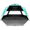 imageOutdoorMaster Beach Tent with Blackout Shelter Technology Portable Beach Shade Sun Shelter Canopy for 46 Person with UPF 50 UV Protection Easy Setup Pop Up Tent Family SizeGreen
