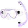 imageOutdoorMaster Marlin Kids Snorkel Set Adjustable Strap Dry Top Diving Mask AntiFog Snorkeling Mask Gear Kids Swimming Goggles for Boys and Girls Age 614Purple