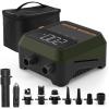 imageOutdoorMaster The Cachalot 2 Paddle Board Pump 20PSI High Pressure SUP Air Pump Dual Stage Inflation ampamp AutoOff Deflation Function 12V DC Car Connector for Inflatable SUP Boards Nonrechargeable