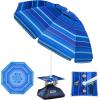 New Version-Dark Blue Striped with Cup Holder