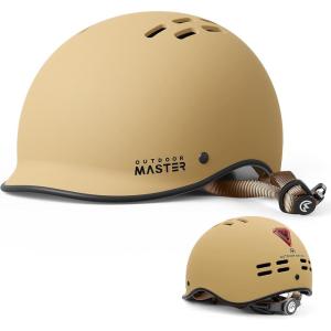 imageOutdoorMaster Bike Helmet for AdultsAdjustable Cycling Helmet with Light for Men ampamp Women  Safety Certified for Bicycle Skateboard Road Bike Skating Roller Commuting HelmetMatte Yellow