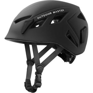 imageOutdoorMaster Rock Climbing Helmet Adults Mountaineering Helmet Arborist Helmet Hiking Caving Search and Rescue Tree Climbing Helmet AdjustableMatte Black