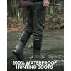 imageOutdoorMaster Hunting Boots for Men Waterproof Rubber Neoprene Boots Antislipped Insulated Outdoor BootsBlack