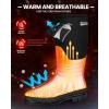 imageOutdoorMaster Hunting Boots for Men Waterproof Rubber Neoprene Boots Antislipped Insulated Outdoor BootsBlack