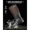 imageOutdoorMaster Hunting Boots for Men Waterproof Rubber Neoprene Boots Antislipped Insulated Outdoor BootsBrown