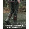 imageOutdoorMaster Hunting Boots for Men Waterproof Rubber Neoprene Boots Antislipped Insulated Outdoor BootsBrown