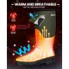 imageOutdoorMaster Hunting Boots for Men Waterproof Rubber Neoprene Boots Antislipped Insulated Outdoor BootsDark Green