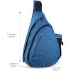 imageOutdoorMaster Sling Bag Hiking Daypack Crossbody Shoulder Chest Urban Outdoor Travel Backpack for Women ampamp MenAzure Blue