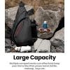 imageOutdoorMaster Sling Bag Hiking Daypack Crossbody Shoulder Chest Urban Outdoor Travel Backpack for Women ampamp MenBlack