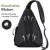 imageOutdoorMaster Sling Bag Hiking Daypack Crossbody Shoulder Chest Urban Outdoor Travel Backpack for Women ampamp MenBlack