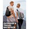 imageOutdoorMaster Sling Bag Hiking Daypack Crossbody Shoulder Chest Urban Outdoor Travel Backpack for Women ampamp MenBlack