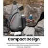 imageOutdoorMaster Sling Bag Hiking Daypack Crossbody Shoulder Chest Urban Outdoor Travel Backpack for Women ampamp MenGray