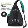 imageOutdoorMaster Sling Bag Hiking Daypack Crossbody Shoulder Chest Urban Outdoor Travel Backpack for Women ampamp MenL10classic Teal