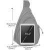 imageOutdoorMaster Sling Bag Hiking Daypack Crossbody Shoulder Chest Urban Outdoor Travel Backpack for Women ampamp MenLight Gray