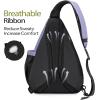 imageOutdoorMaster Sling Bag Hiking Daypack Crossbody Shoulder Chest Urban Outdoor Travel Backpack for Women ampamp MenLight Purple
