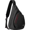 imageOutdoorMaster Sling Bag Hiking Daypack Crossbody Shoulder Chest Urban Outdoor Travel Backpack for Women ampamp MenClassic Black