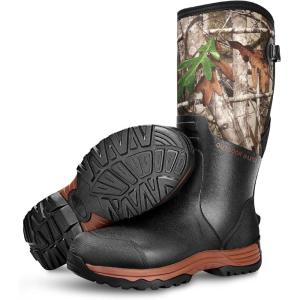 imageOutdoorMaster Hunting Boots for Men Waterproof Rubber Neoprene Boots Antislipped Insulated Outdoor BootsCamouflage