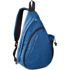 imageOutdoorMaster Sling Bag Hiking Daypack Crossbody Shoulder Chest Urban Outdoor Travel Backpack for Women ampamp MenAzure Blue