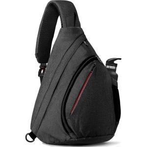 imageOutdoorMaster Sling Bag Hiking Daypack Crossbody Shoulder Chest Urban Outdoor Travel Backpack for Women ampamp MenBlack