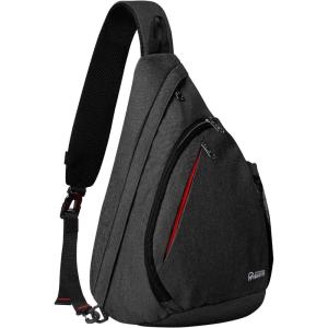 imageOutdoorMaster Sling Bag Hiking Daypack Crossbody Shoulder Chest Urban Outdoor Travel Backpack for Women ampamp MenClassic Black