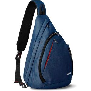 imageOutdoorMaster Sling Bag Hiking Daypack Crossbody Shoulder Chest Urban Outdoor Travel Backpack for Women ampamp MenDark Blue 2