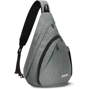 imageOutdoorMaster Sling Bag Hiking Daypack Crossbody Shoulder Chest Urban Outdoor Travel Backpack for Women ampamp MenLight Gray