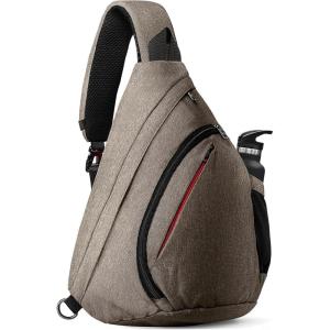 imageOutdoorMaster Sling Bag Hiking Daypack Crossbody Shoulder Chest Urban Outdoor Travel Backpack for Women ampamp MenMocha Brown