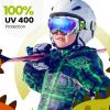 imageOutdoorMaster Kids Ski Goggles  Helmet Compatible Snow Goggles for Boys ampamp Girls with 100 UV ProtectionA01 Vlt 152