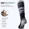 image:imageOutdoorMaster Ski Socks Merino Wool Ski Socks for Men ampamp Women Thermal Winter Warm ampamp Breathable Snowboarding Socks for Cold Weather Over The Calf NonSlip Cuff Machine Washable