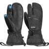 image:imageOutdoorMaster 3Finger Ski Snow Gloves for Women ampamp Men Winter Warm Snowboard Ski Mittens Screen Touch Thermal Waterproof with DoublePocket for Cold Weather Sports Skiing SnowboardingBlack