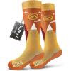 image:imageOutdoorMaster Merino Wool Ski Socks for Kids Boys ampamp Girls Thermal Winter Warm Snowboarding Socks for Cold WeatherCarrot Orange  2 Pack