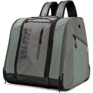 image:imageOutdoorMaster 38L Ski Boot Bag Air Travel Snowboard Boot Backpack with Waterproof Bottom for Ski Helmet Goggles and GlovesDark Gray