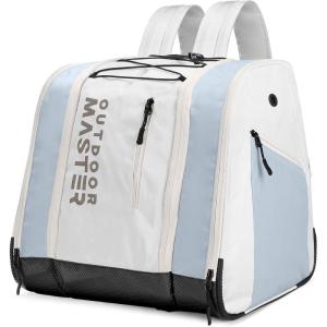 image:imageOutdoorMaster 38L Ski Boot Bag Air Travel Snowboard Boot Backpack with Waterproof Bottom for Ski Helmet Goggles and GlovesSnowy