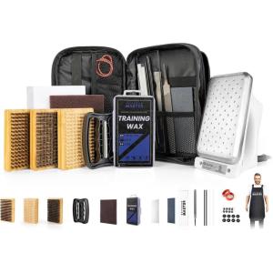 image:imageOutdoorMaster Ski Snowboard Tuning and Waxing Kit with Waxing IronUniversal WaxEdge TunerBrushWax ScraperPtexFixer ScrewRubber BandStandard