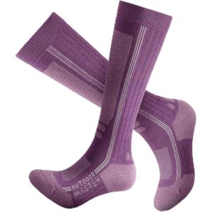 image:imageOutdoorMaster Thermolite Merino Wool Ski Socks Compression Thermal Snowboarding Socks for Men ampamp Women Cold WeatherPink
