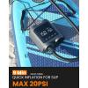 image:imageOutdoorMaster Vortex Paddle Board Pump Electric Portable Max 20PSI SUP Air Pump Inflator amp Deflator 12V158V DC Input Auto Off amp Cooling 8 Nozzles Pump for Paddle Board Inflatables  No Battery