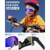 image:imageOutdoorMaster Hawk Kids Polarized Sunglasses Kids Baseball Sunglasses with UV Protection for Girls amp Boys 614Black Frame Revo Blue