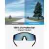image:imageOutdoorMaster Hawk Kids Polarized Sunglasses Kids Baseball Sunglasses with UV Protection for Girls amp Boys 614Black Frame Revo Red