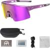 image:imageOutdoorMaster Hawk Kids Polarized Sunglasses Kids Baseball Sunglasses with UV Protection for Girls amp Boys 614Purple Frame Revo Purple