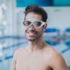 image:imageOutdoorMaster Swim Mask  Wide View Swimming Mask amp Goggles Antifog WaterproofAlight Blue