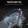 image:imageOutdoorMaster Swim Mask  Wide View Swimming Mask amp Goggles Antifog WaterproofAlight Blue